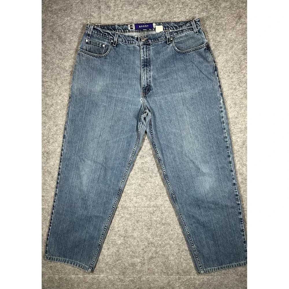 Vintage Levis SilverTab Baggy Jeans Mens 40x31 Purple Tag Skater Y2K 90s